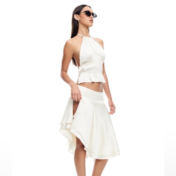 Lioness LEGACY MIDI SKIRT | IVORY B18 - Picture 2 of 8